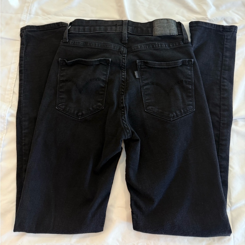 LEVI’S 721 High Rise Skinny Women's Black Jeans - Size 26 - Picture 5 of 7